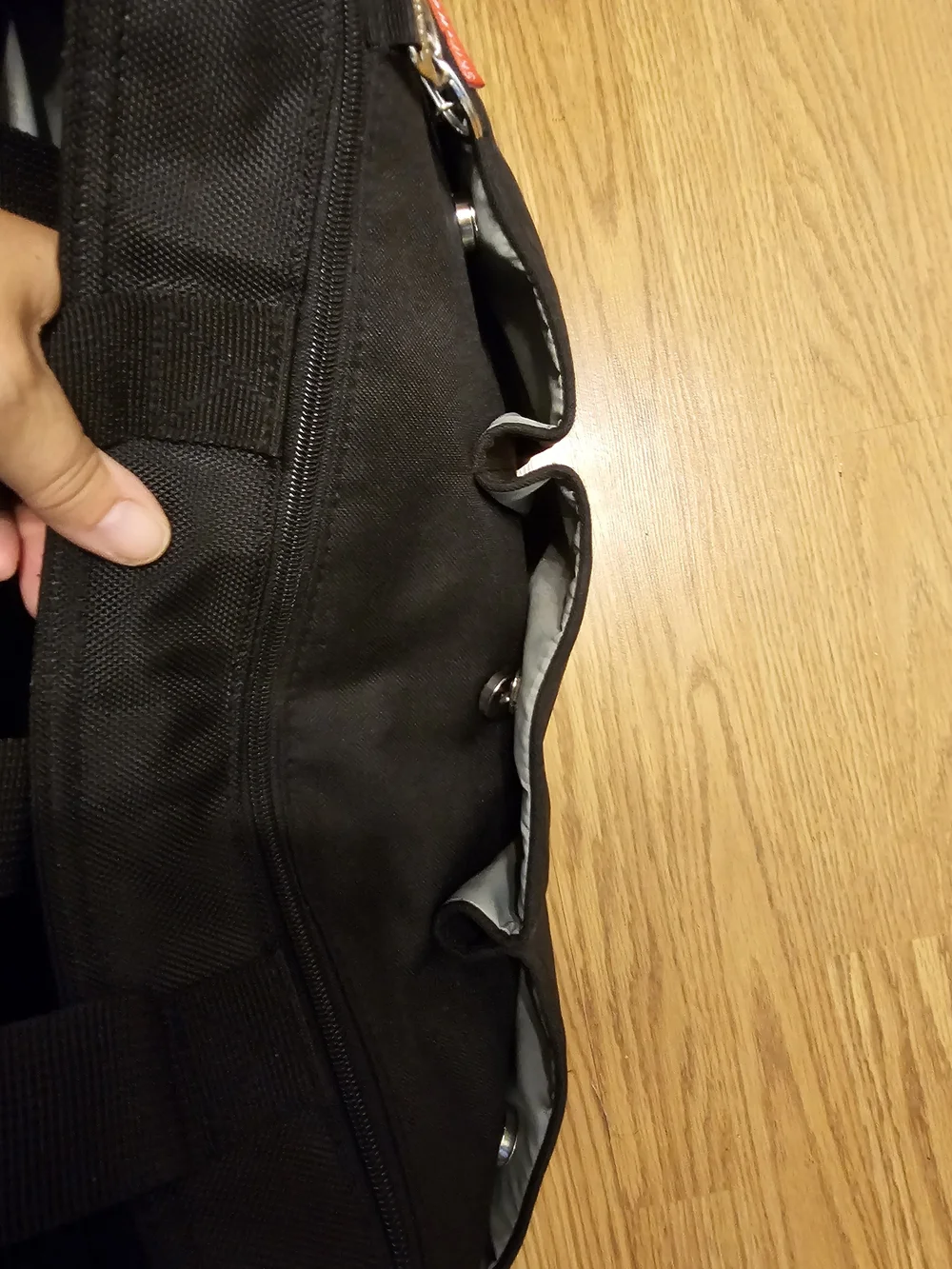 Skip Hop Black Large Diaper Bag with Multiple Front Pockets
